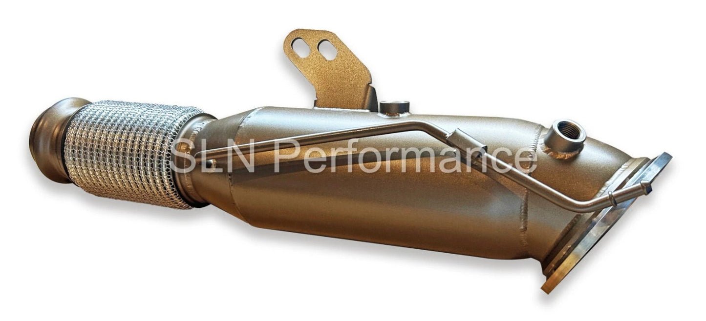 SLN Performance - BMW Gen 2 B58 Super 5" Ceramic Coated Decat Downpipe - M240i M340i M440i 540i 640i 840i Z4M40i