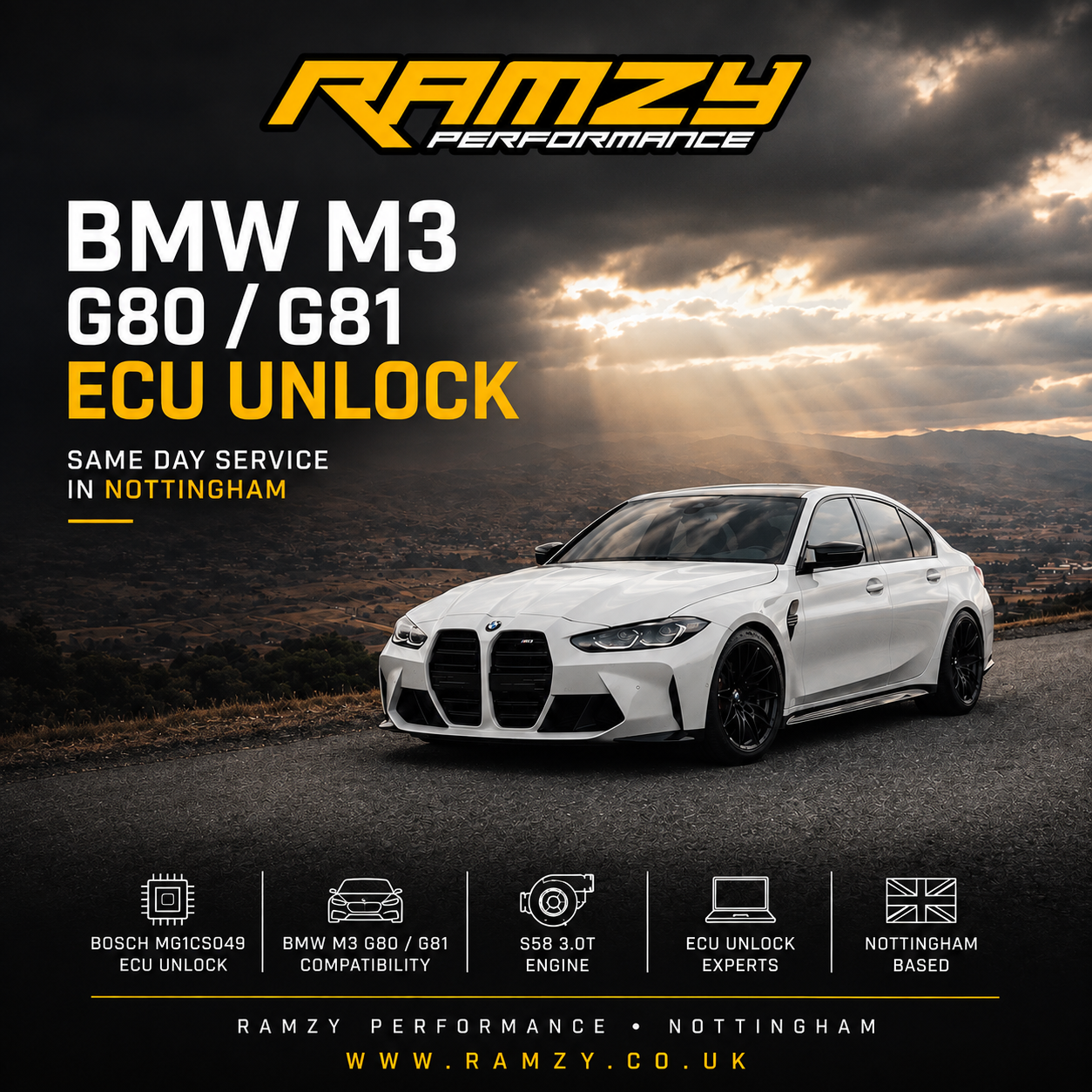 BMW M3 G80/G81 S58 ECU Unlock — Same Day Service In Nottingham
