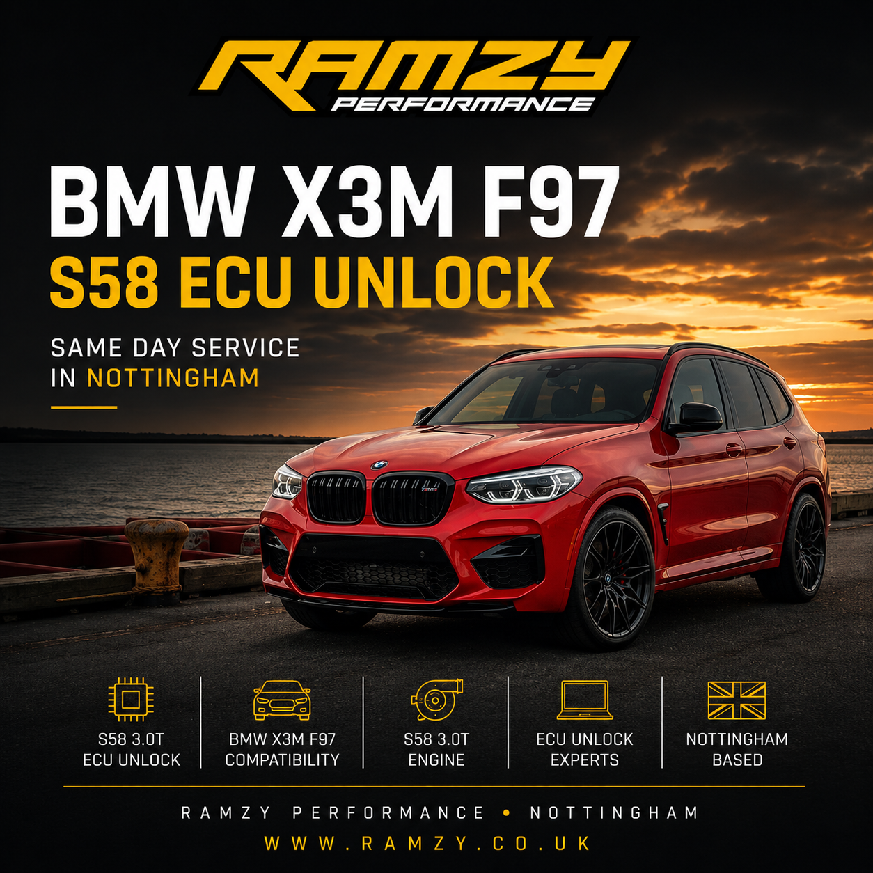 BMW X3M F97 S58 ECU Unlock — Same Day Service Nottingham