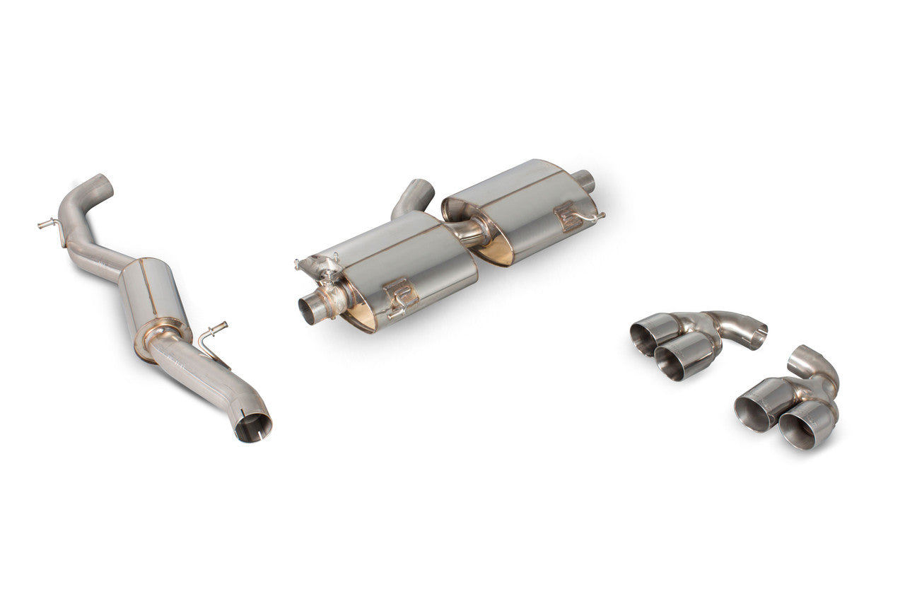 Scorpion Resonated cat-back system with electronic valves - Valved - S1 2.0 TFSi Quattro - 2014 - 2018 - SAU045D