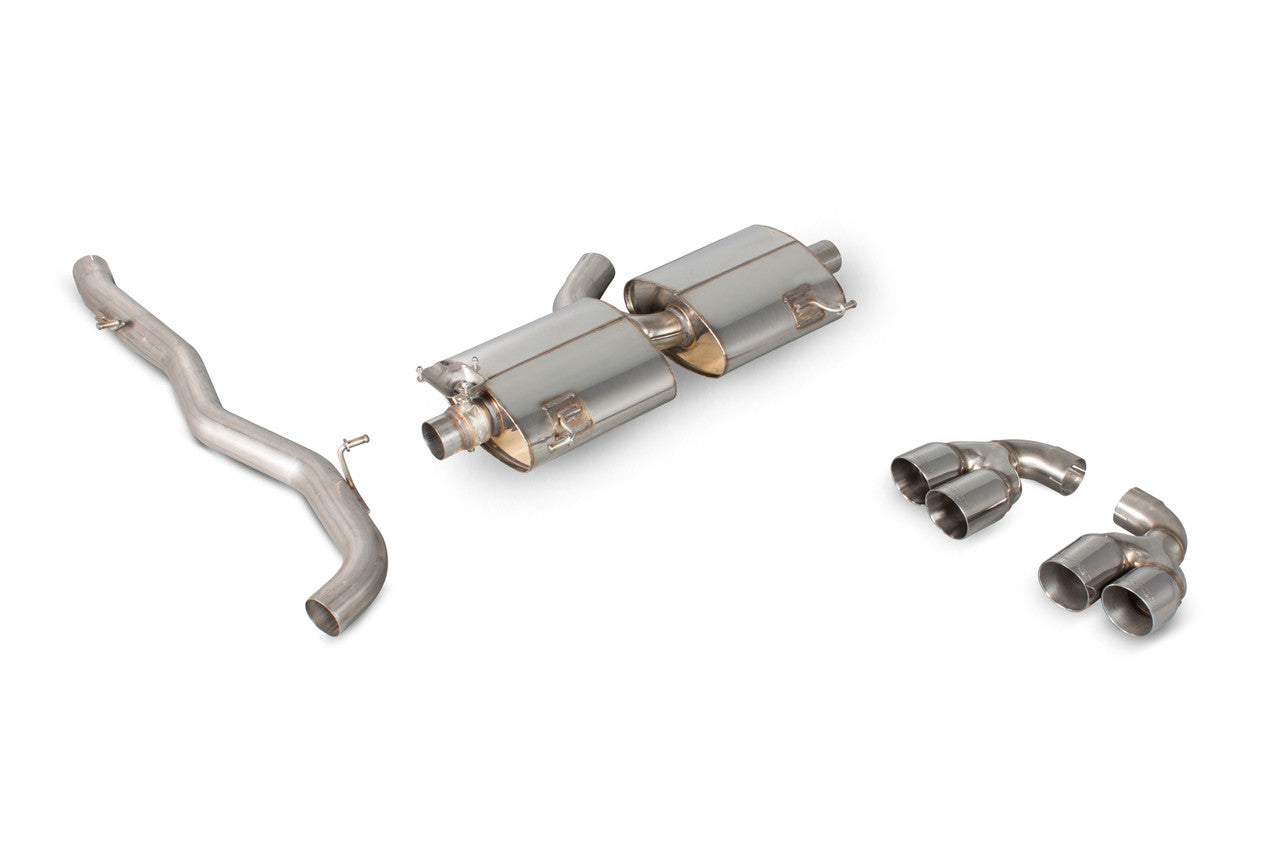 Scorpion Non-res cat-back system with electronic valves - Valved - S1 2.0 TFSi Quattro - 2014 - 2018 - SAUS045D