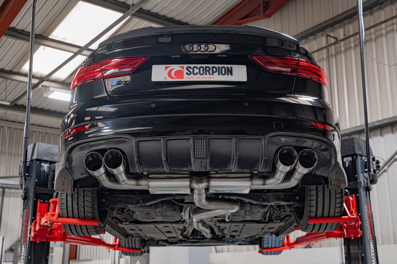 Scorpion Non-resonated cat/gpf-back system without valves Non-valved S3 Saloon 8V 2013 - SAUS097