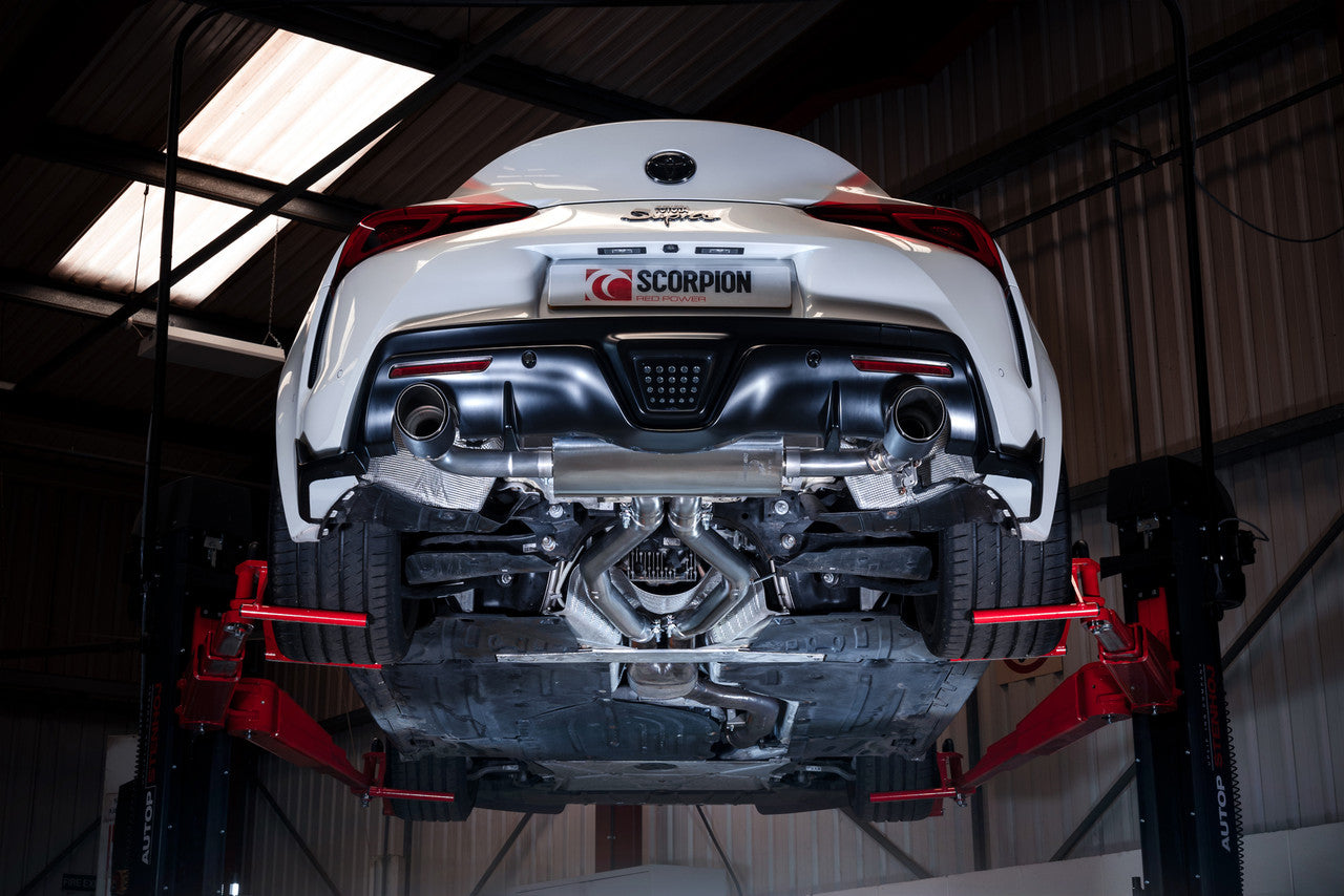 Scorpion Non Res GPF Back Valved Valved Supra A90 3.0T GPF Models Only 2019 - STYS011CF