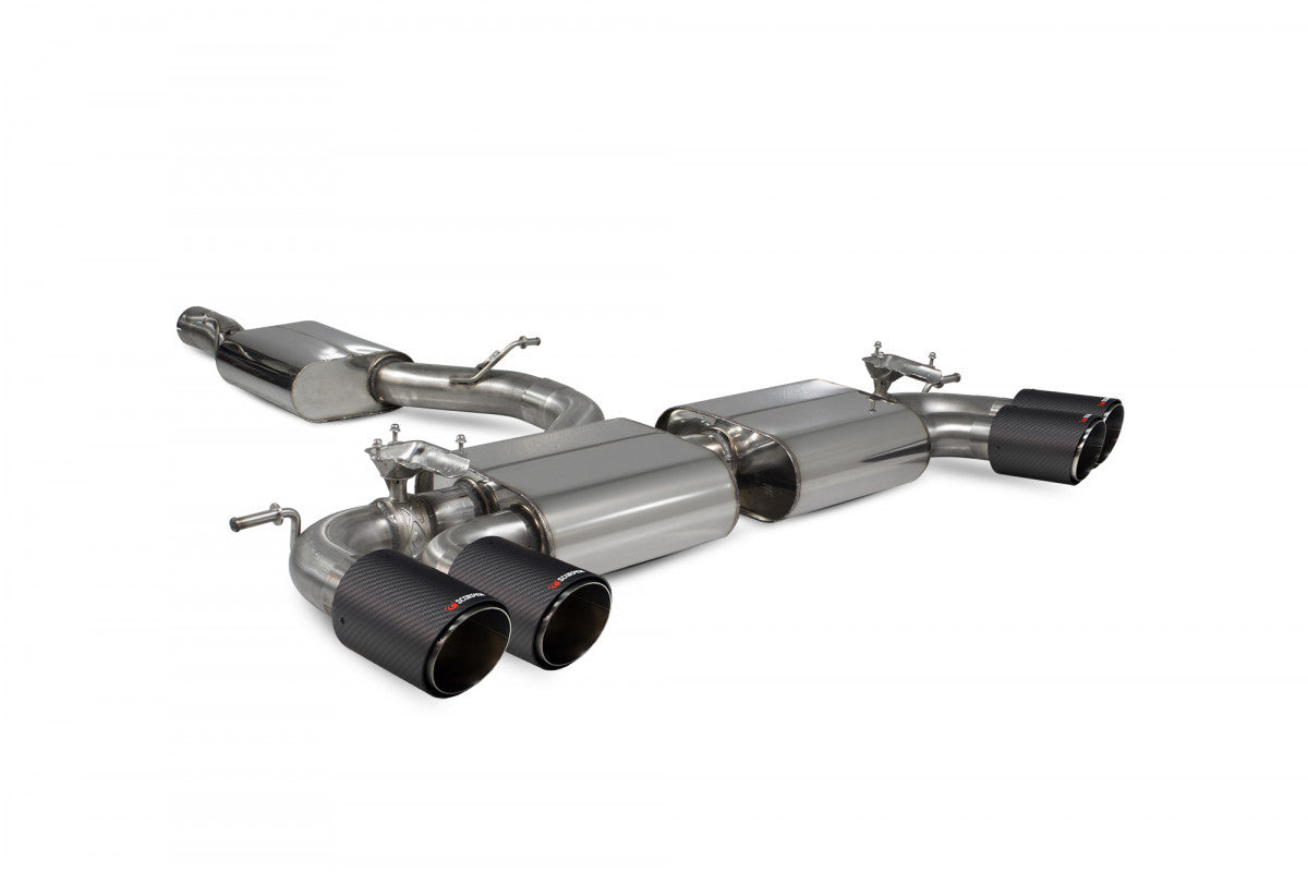 Scorpion Resonated cat/gpf back system & electronic valves - Golf R MK8 GPF Model - 2021 - SVW065CF