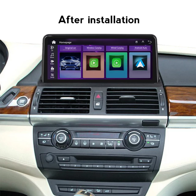 BMW X6 E71 APPLE CARPLAY SCREEN UPGRADE (CCC/CIC) 10 INCH