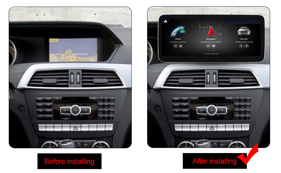 MERCEDES BENZ C CLASS W204 ANDROID 14 SCREEN UPGRADE IN NOTTINGHAM
