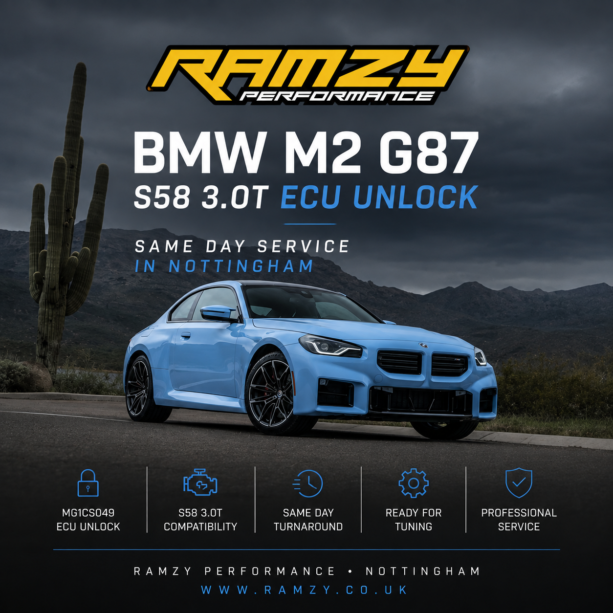 BMW M2 G87 S58 ECU Unlock — Same Day Service Nottingham