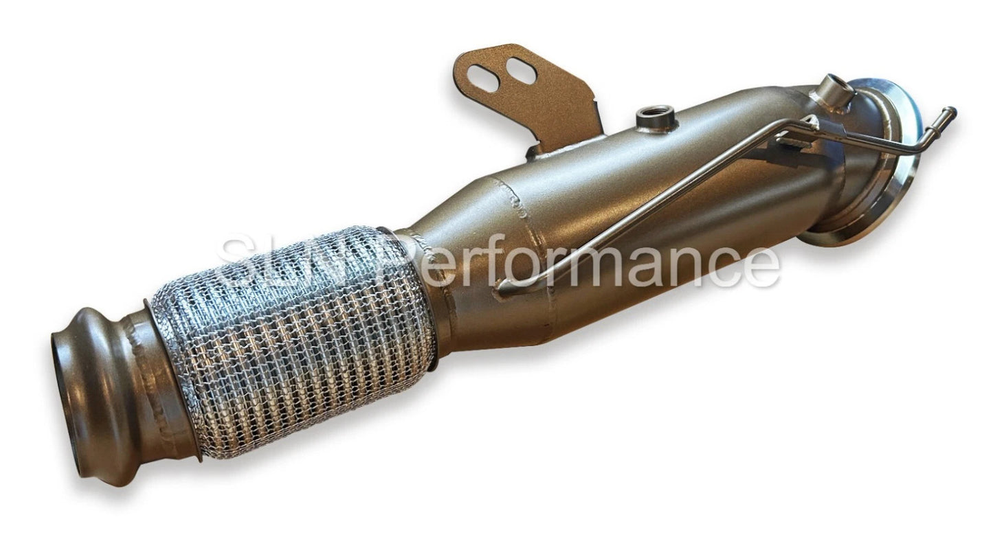 SLN Performance - BMW Gen 2 B58 Super 5" Ceramic Coated 200cell Sport Cat Downpipe - M240i M340i M440i 540i 640i 840i Z4M40i