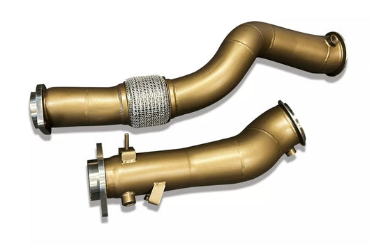 SLN Ceramic Coated Decats Downpipe - M2 G87 M3 G80 M4 G82 & X3M X4M LCI