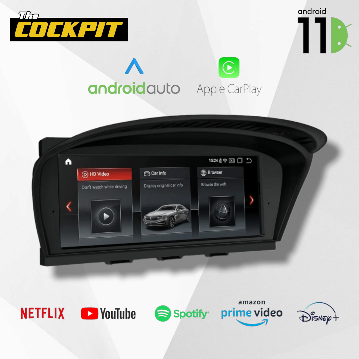 BMW 5 SERIES M5 E60 E61 E62 ANDROID 13 SCREEN UPGRADE (CCC/CIC)