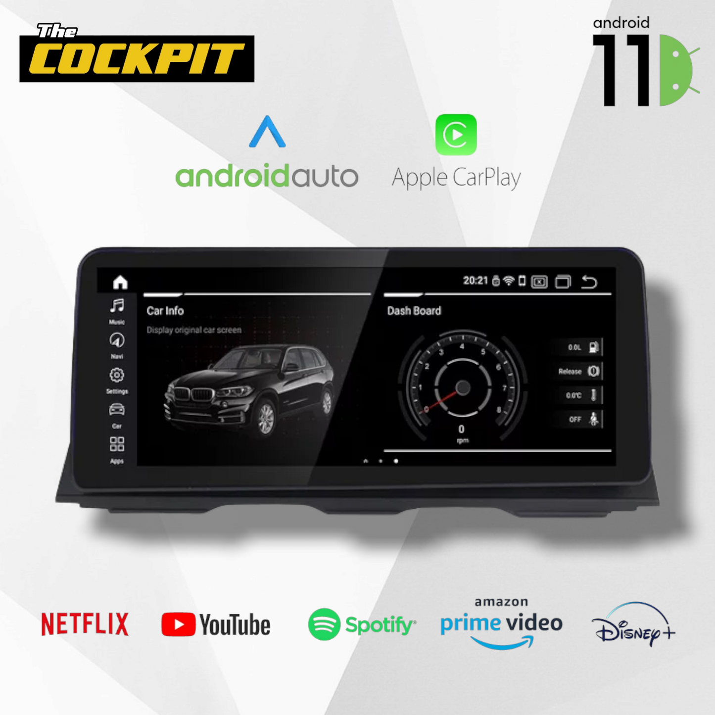 BMW 5 SERIES M5 F10 F11 ANDROID 13 SCREEN UPGRADE (CIC/NBT) 12.3 Inch