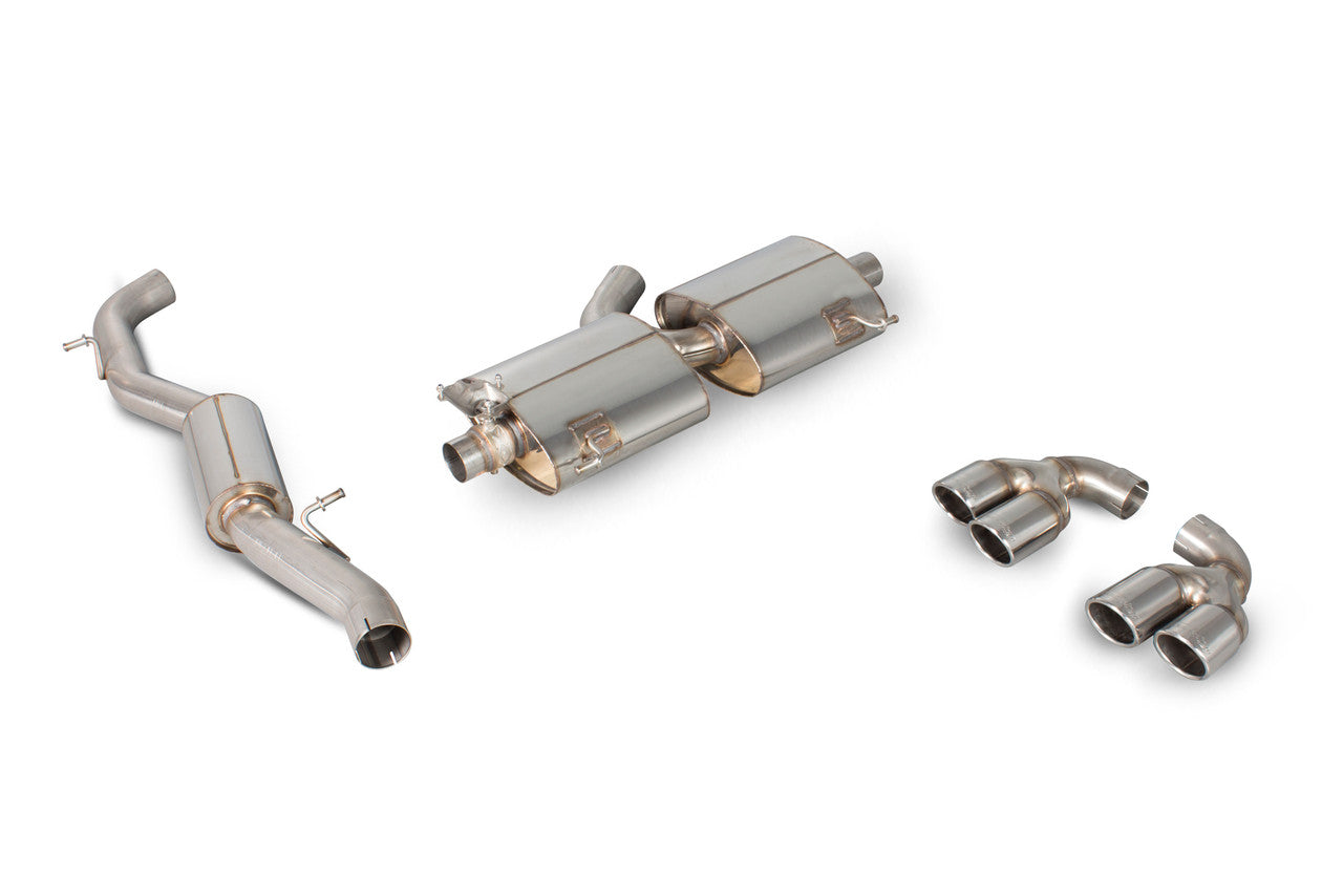 Scorpion Resonated cat-back system with electronic valves  - Valved - S1 2.0 TFSi Quattro - 2014 - 2018 - SAU045