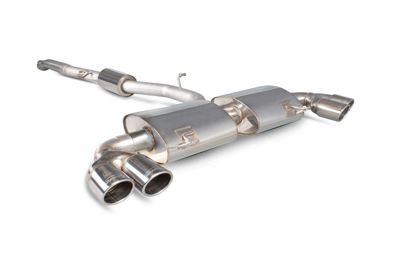 Scorpion Resonated cat-back system without valves Non-valved S1 2.0 TFSi Quattro 2014 - SAU047