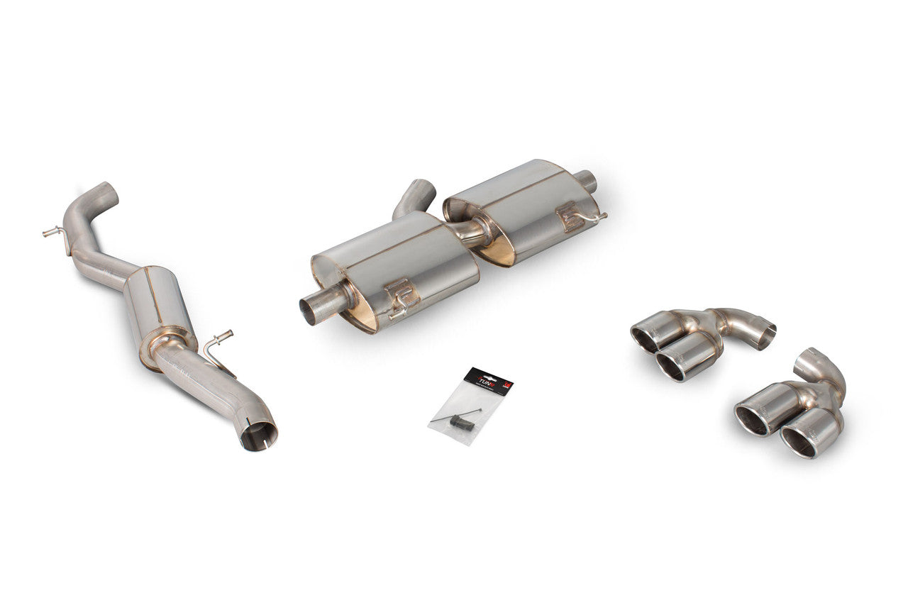 Scorpion Resonated cat-back system without valves Non-valved S1 2.0 TFSi Quattro 2014 - SAU047