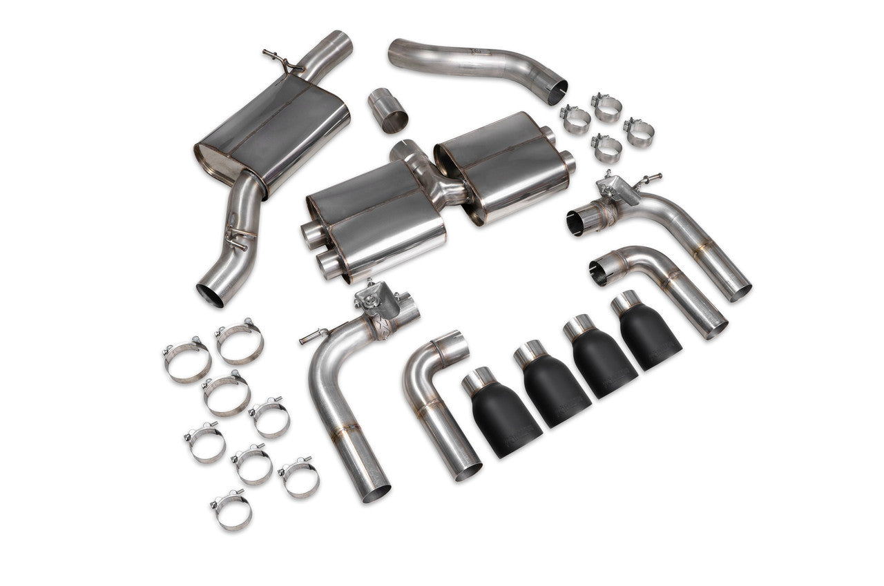 Scorpion Resonated cat/gpf-back system & electronic valves Valved S3 Saloon 8V 2013 - SAU096C