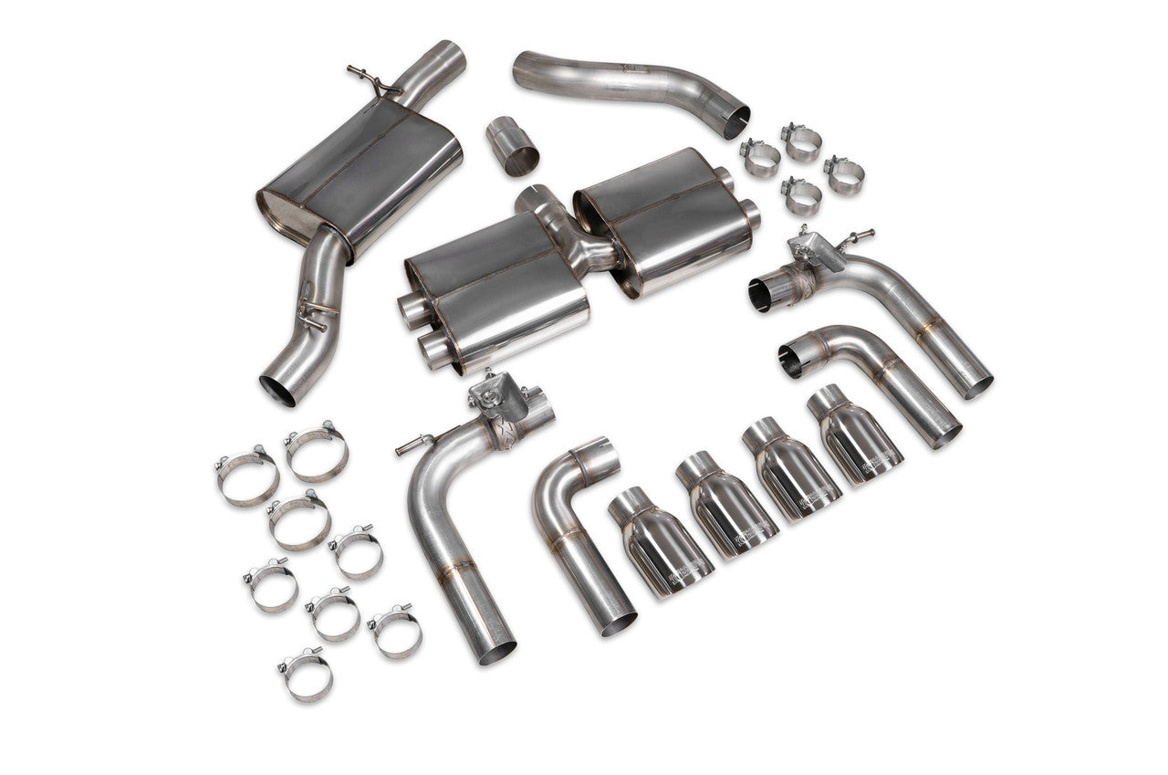 Scorpion Resonated cat/gpf-back system & electronic valves Valved S3 Saloon 8V 2019 - SAU096