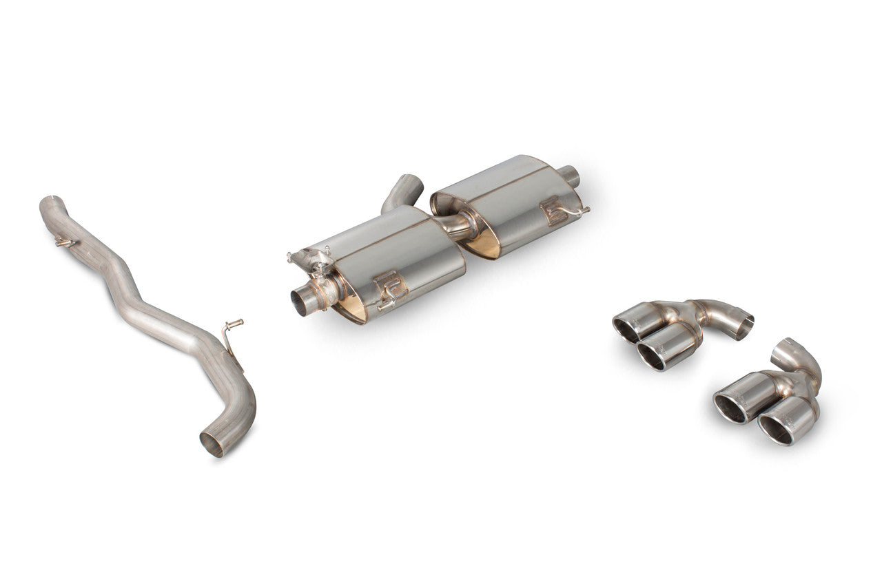 Scorpion Non-res cat-back system with electronic valves - Valved - S1 2.0 TFSi Quattro - 2014 - 2018 - SAUS045