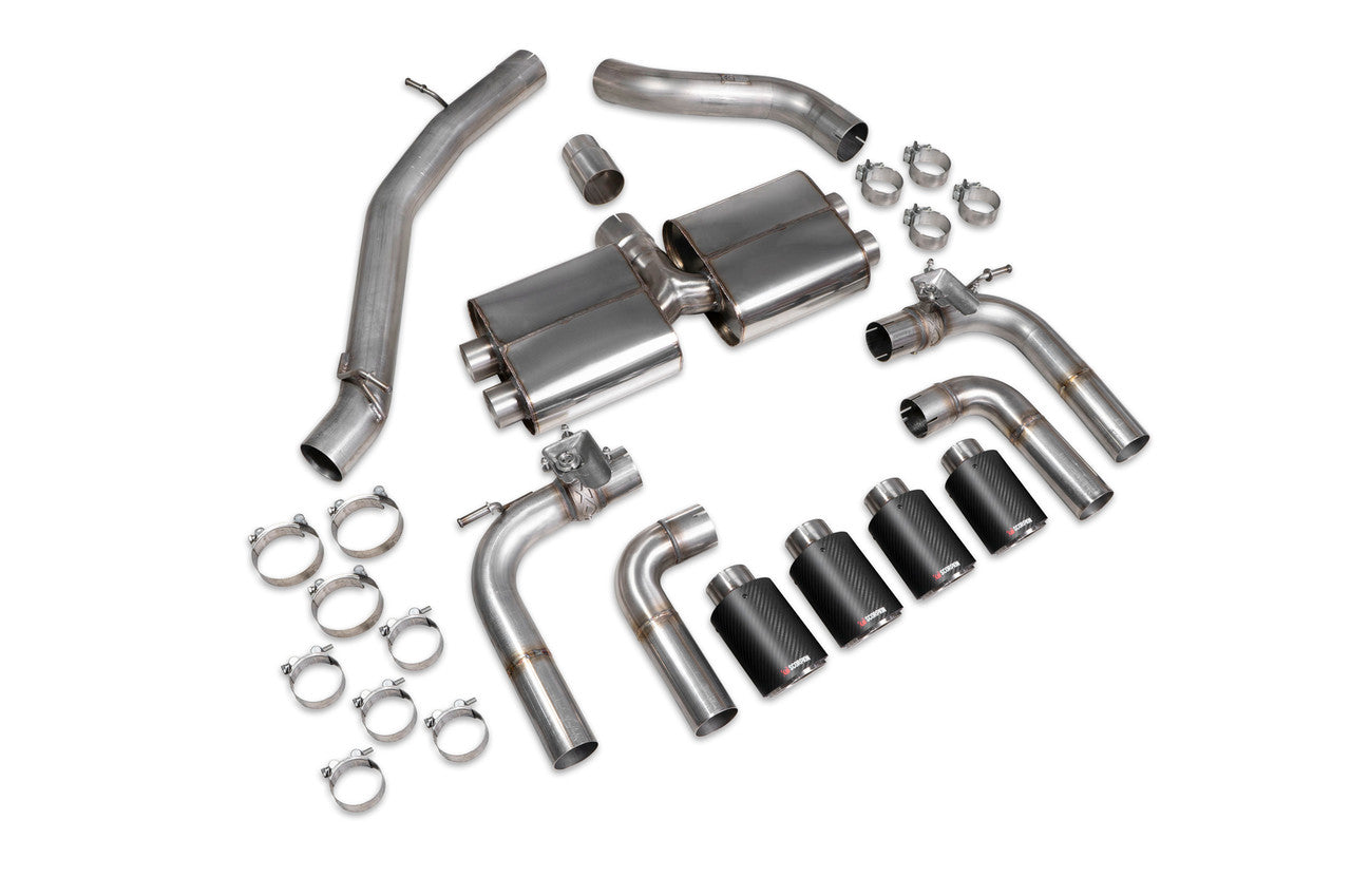 Scorpion Non-resonated cat/gpf-back system with valves Valved S3 Saloon 8V 2013 - SAUS096CF