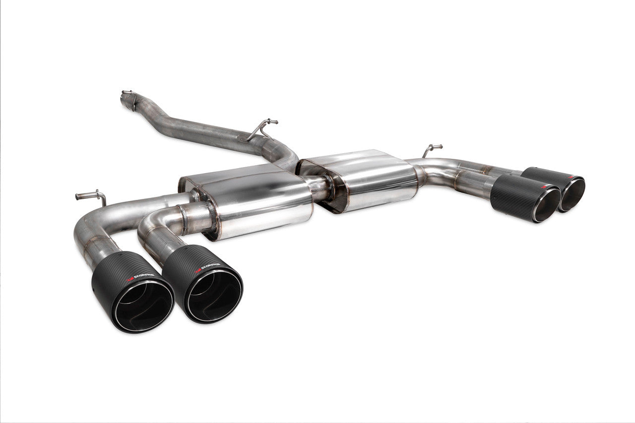 Scorpion Non-resonated cat/gpf-back system without valves Non-valved S3 Saloon 8V 2013 - SAUS097CF