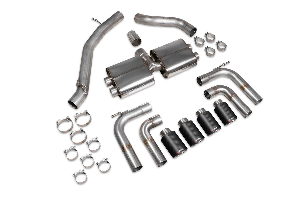 Scorpion Non-resonated cat/gpf-back system without valves Non-valved S3 Saloon 8V 2013 - SAUS097CF