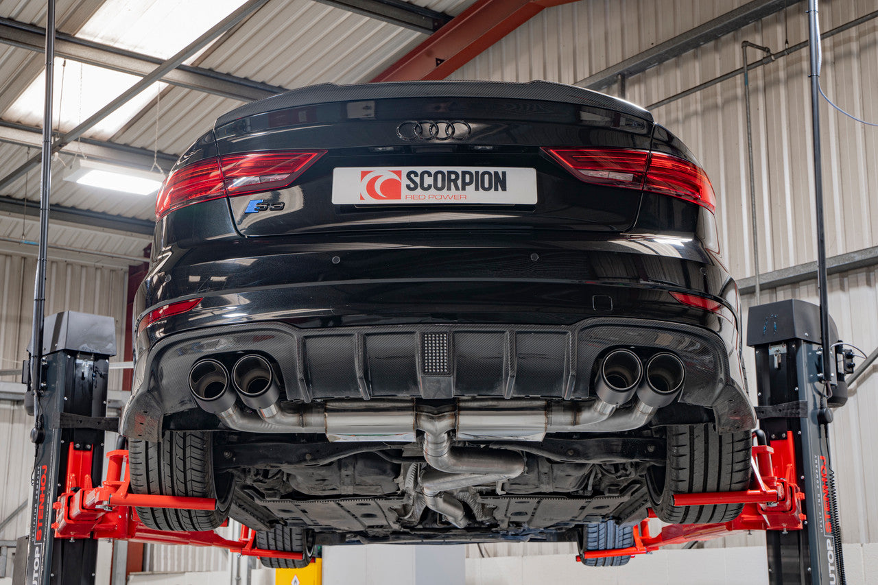 Scorpion Non-resonated cat/gpf-back system without valves Non-valved S3 Saloon 8V 2013 - SAUS097CF