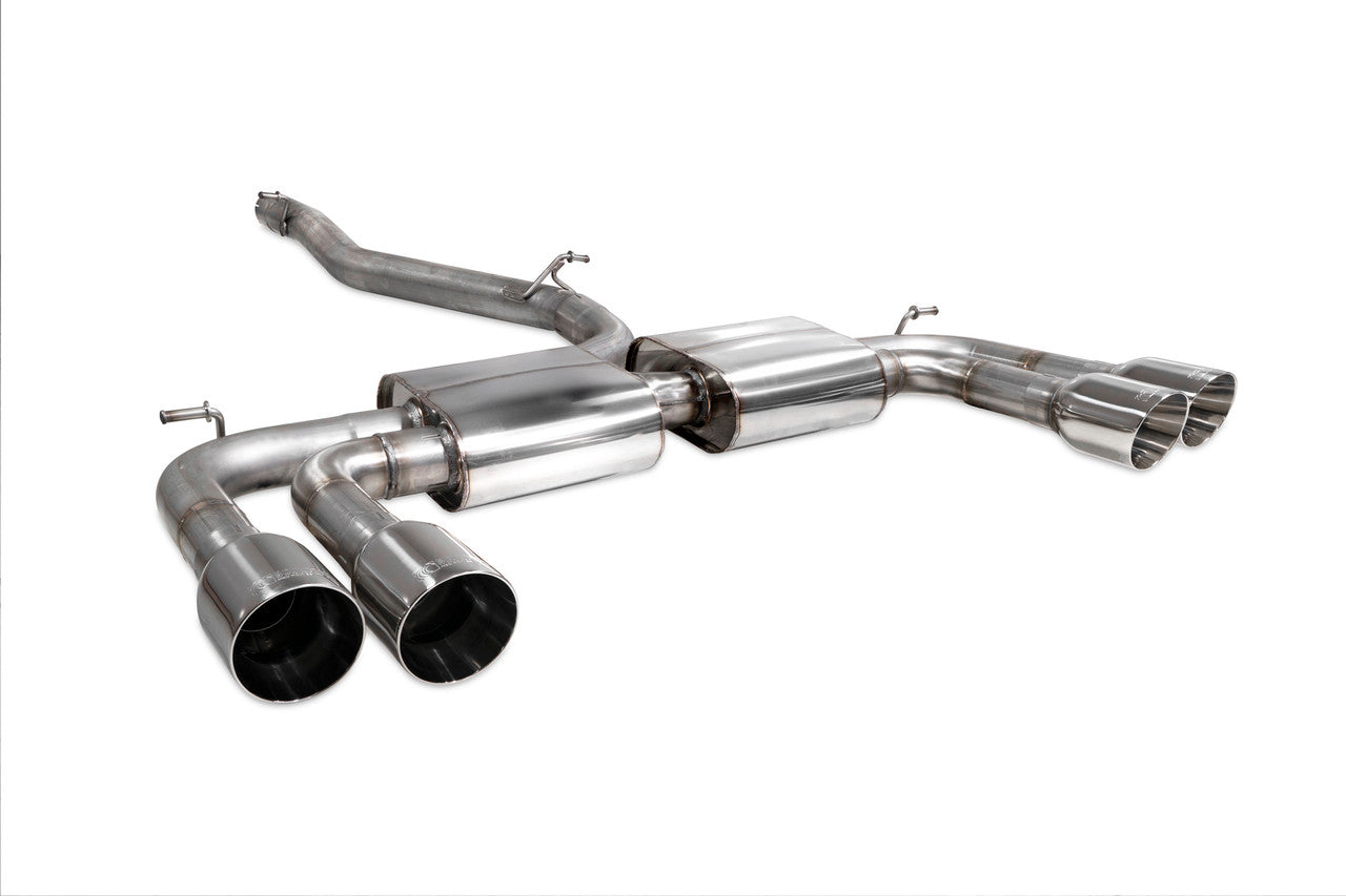 Scorpion Non-resonated cat/gpf-back system without valves Non-valved S3 Saloon 8V 2013 - SAUS097