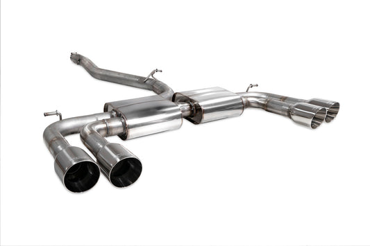 Scorpion Non-resonated cat/gpf-back system without valves Non-valved S3 Saloon 8V 2013 - SAUS097