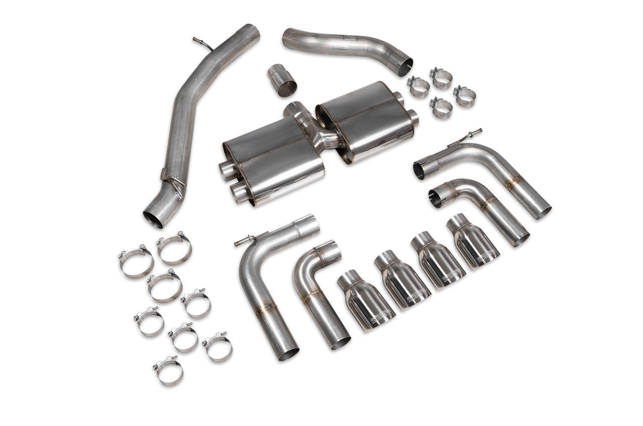 Scorpion Non-resonated cat/gpf-back system without valves Non-valved S3 Saloon 8V 2013 - SAUS097