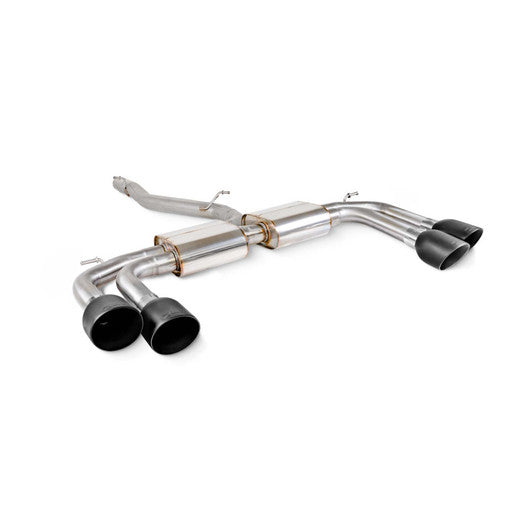 Scorpion Non-res cat/gpf back system - ck ceramic coated quad 114mm Daytona trims - Audi S3 2.0T 8Y Quattro (Saloon) GPF Model - SAUS131C