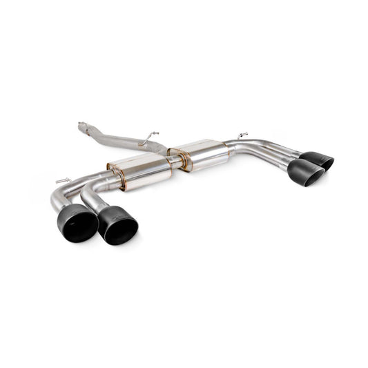 Scorpion Non-res cat/gpf back system - ck ceramic coated quad 114mm Daytona trims - Audi S3 2.0T 8Y Quattro (Saloon) GPF Model - SAUS131C