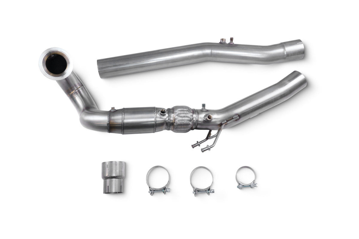 Scorpion Downpipe with high flow sports catalyst Golf R MK8 GPF Model 2020 - SAUX093