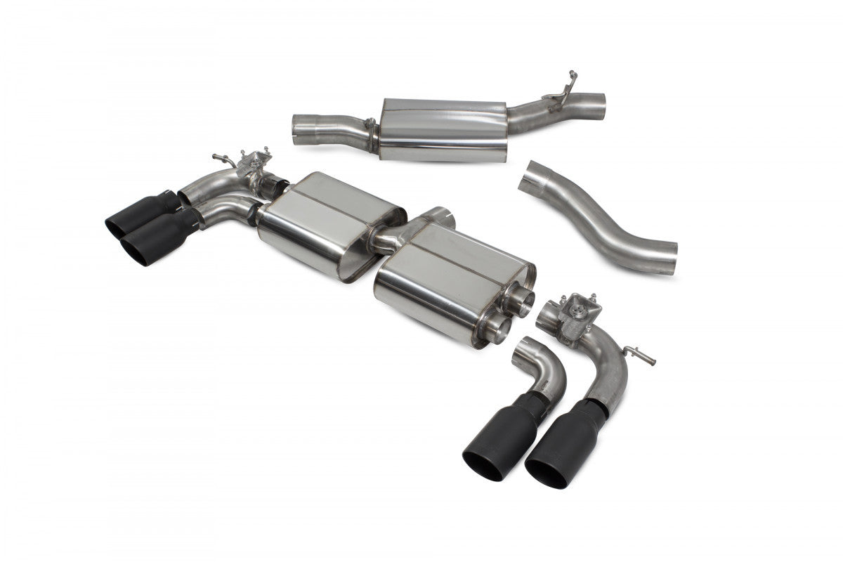 Scorpion Resonated cat/gpf back system & electronic valves - Golf R MK8 GPF Model - 2021 - SVW065C