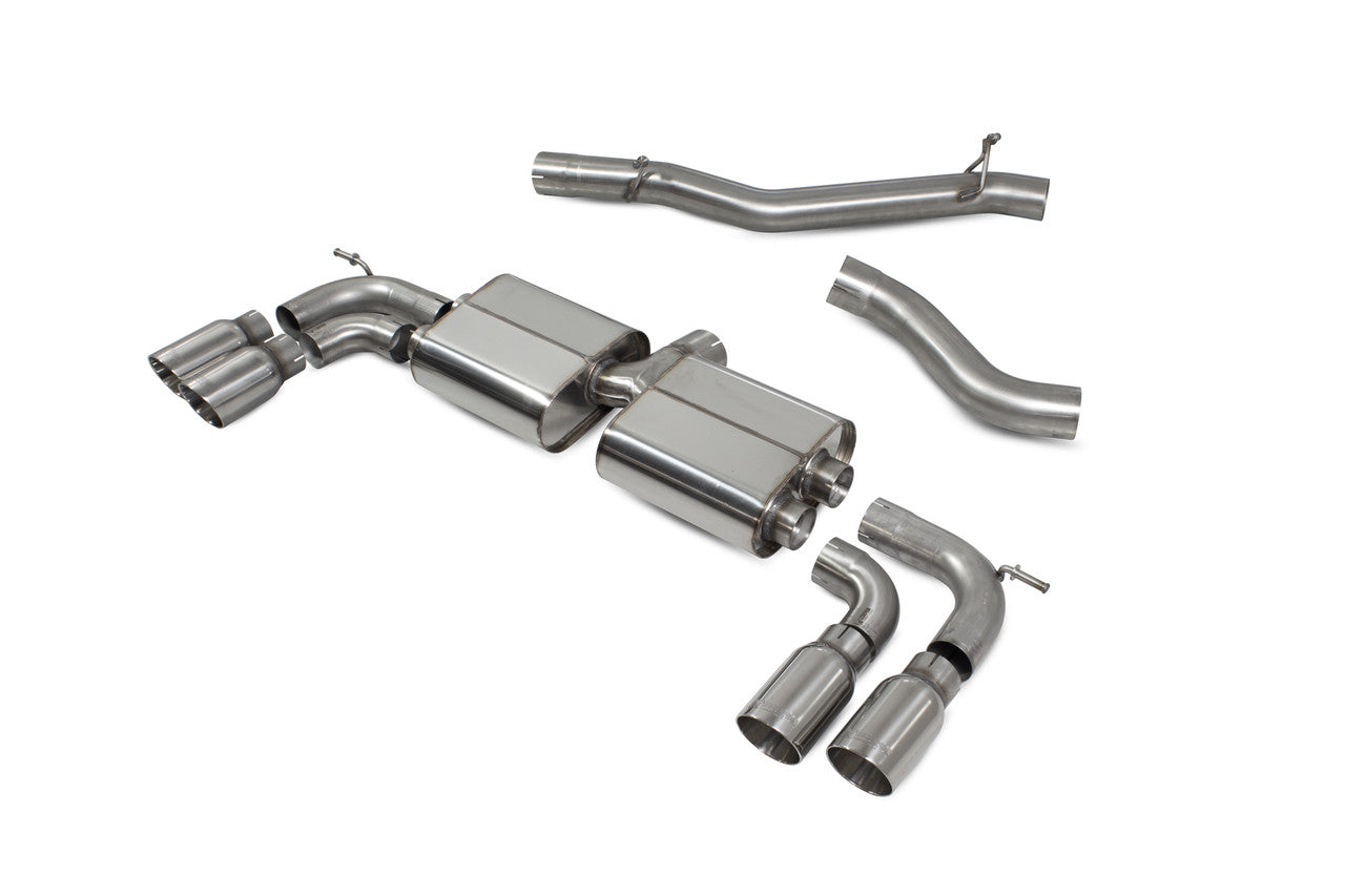Scorpion Non-res cat-back system Non-valved - Golf R MK7.5 Facelift GPF & Non GPF Models 2017 - 2019 - SVWS055D