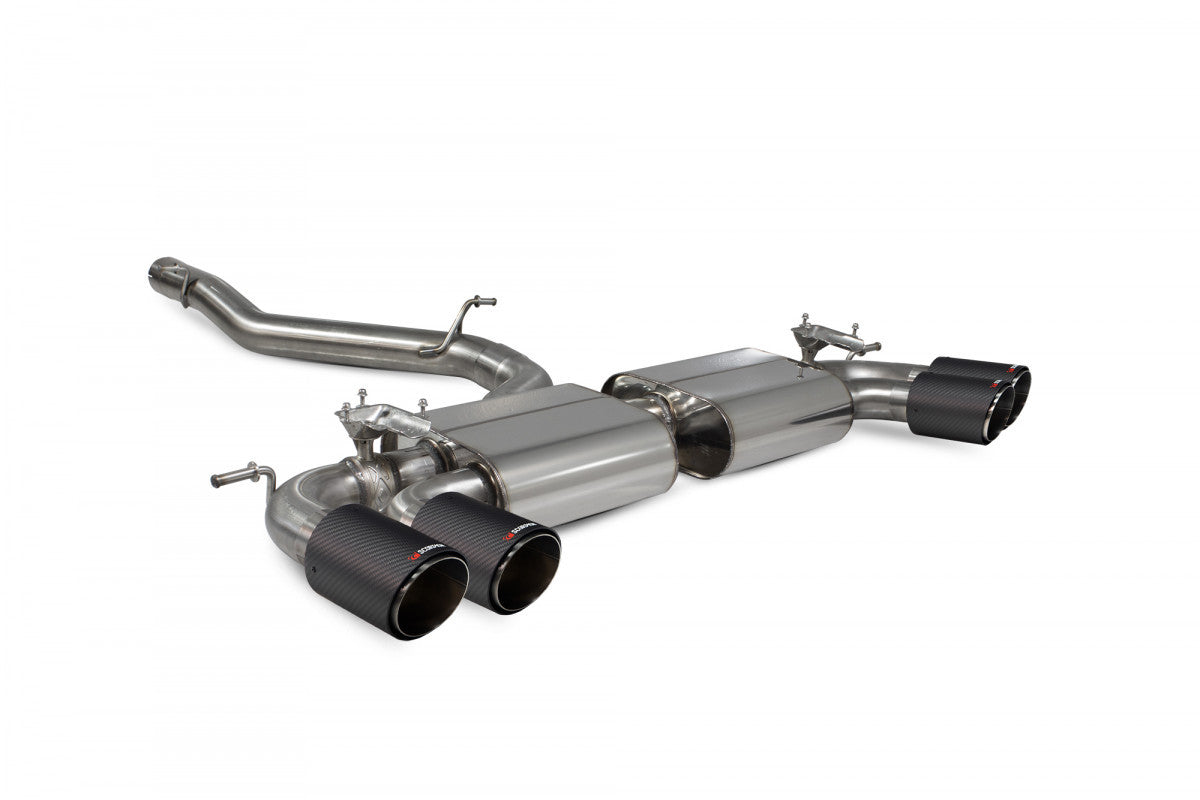 Scorpion Non-res cat/gpf back system with electronic valves - Golf R MK8 GPF Model - 2021 - SVWS065CF