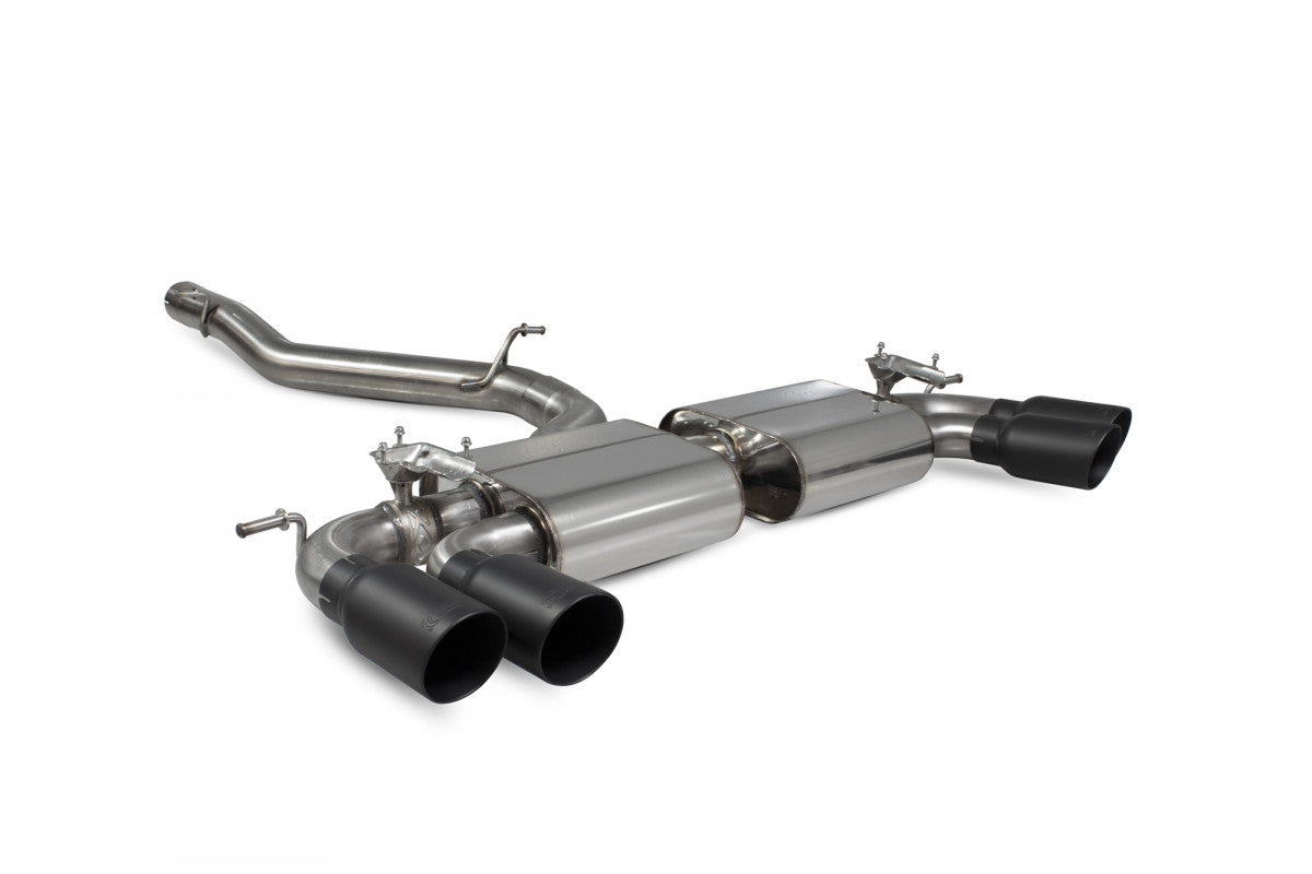 Scorpion Non-res cat/gpf back system with electronic valves - Golf R MK8 GPF Model - 2021 - SVWS065C