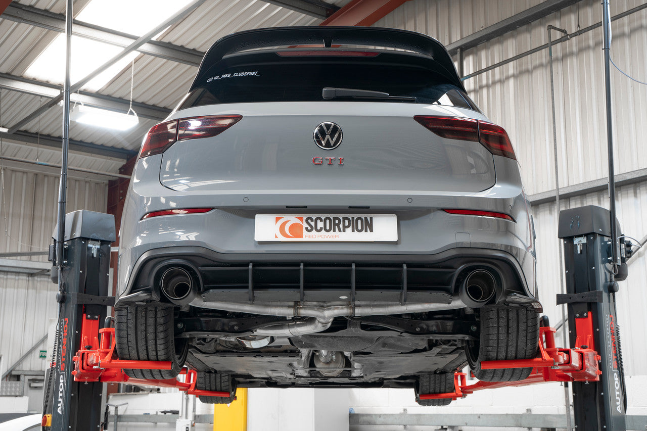 Scorpion Non-resonated GPF-back system - Golf GTI Clubsport MK8 - 2020 - SVWS069CF
