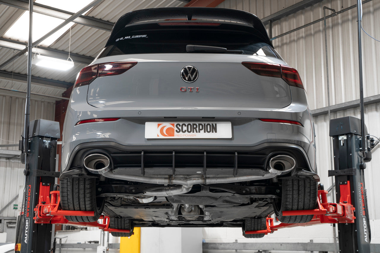 Scorpion Non-resonated GPF-back system - Golf GTI Clubsport MK8 - 2020 - SVWS069