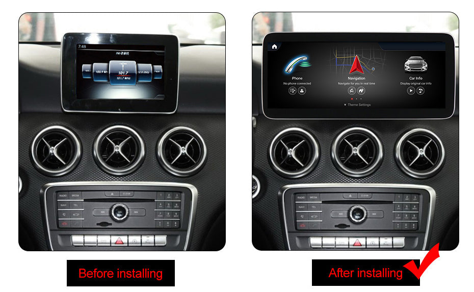 MERCEDES BENZ A CLASS W176 ANDROID 14 SCREEN UPGRADE IN NOTTINGHAM